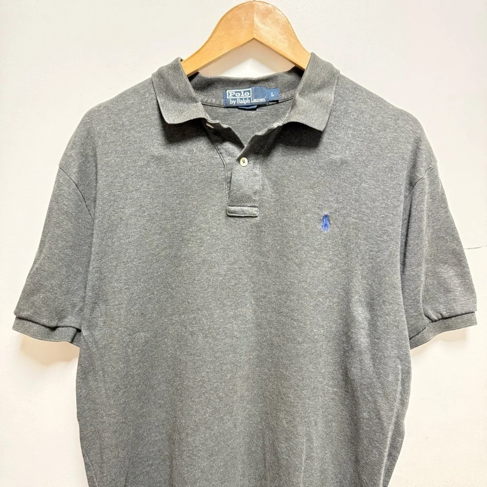 Ralph Lauren Men's Dark Gray Polo Shirt Size L